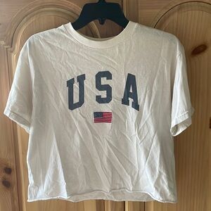 USA John Galt/ Brandy Melville cropped shirt